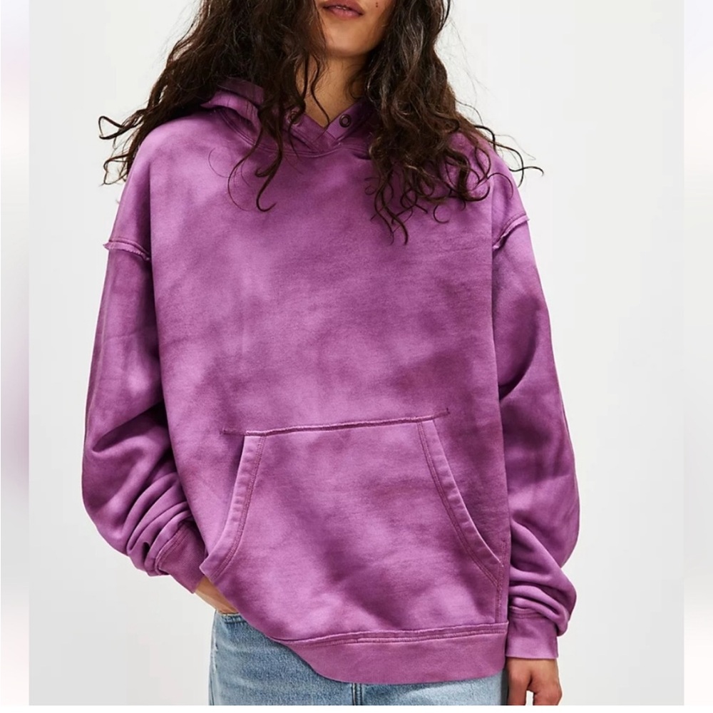 Free People Purple Hoodie size M NWT
